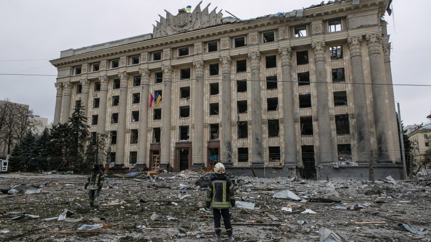 City Hall building in Kharkiv