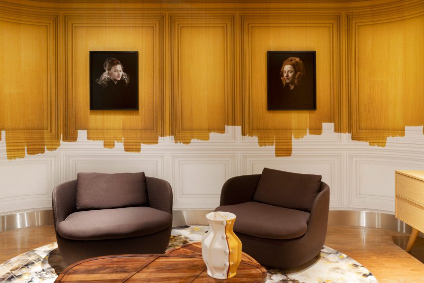 Interiors of VIP centre at Schiphol airport, designed by Marcel Wanders