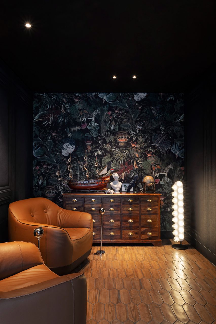 Interiors of VIP centre at Schiphol airport, designed by Marcel Wanders