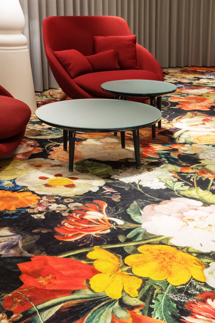Interiors of VIP centre at Schiphol airport, designed by Marcel Wanders