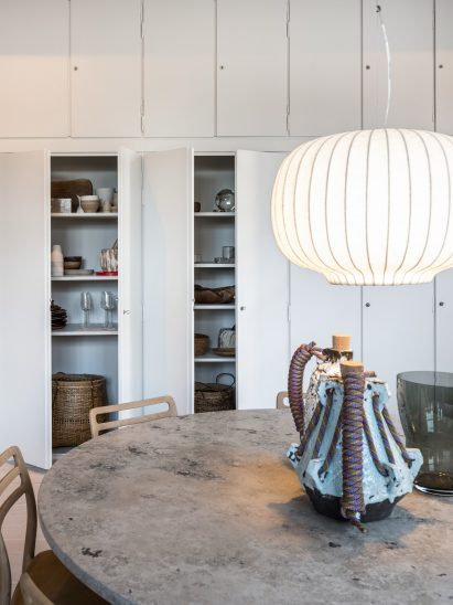 Kitchen interior of Vipp Pencil Case hotel in Copenhagen