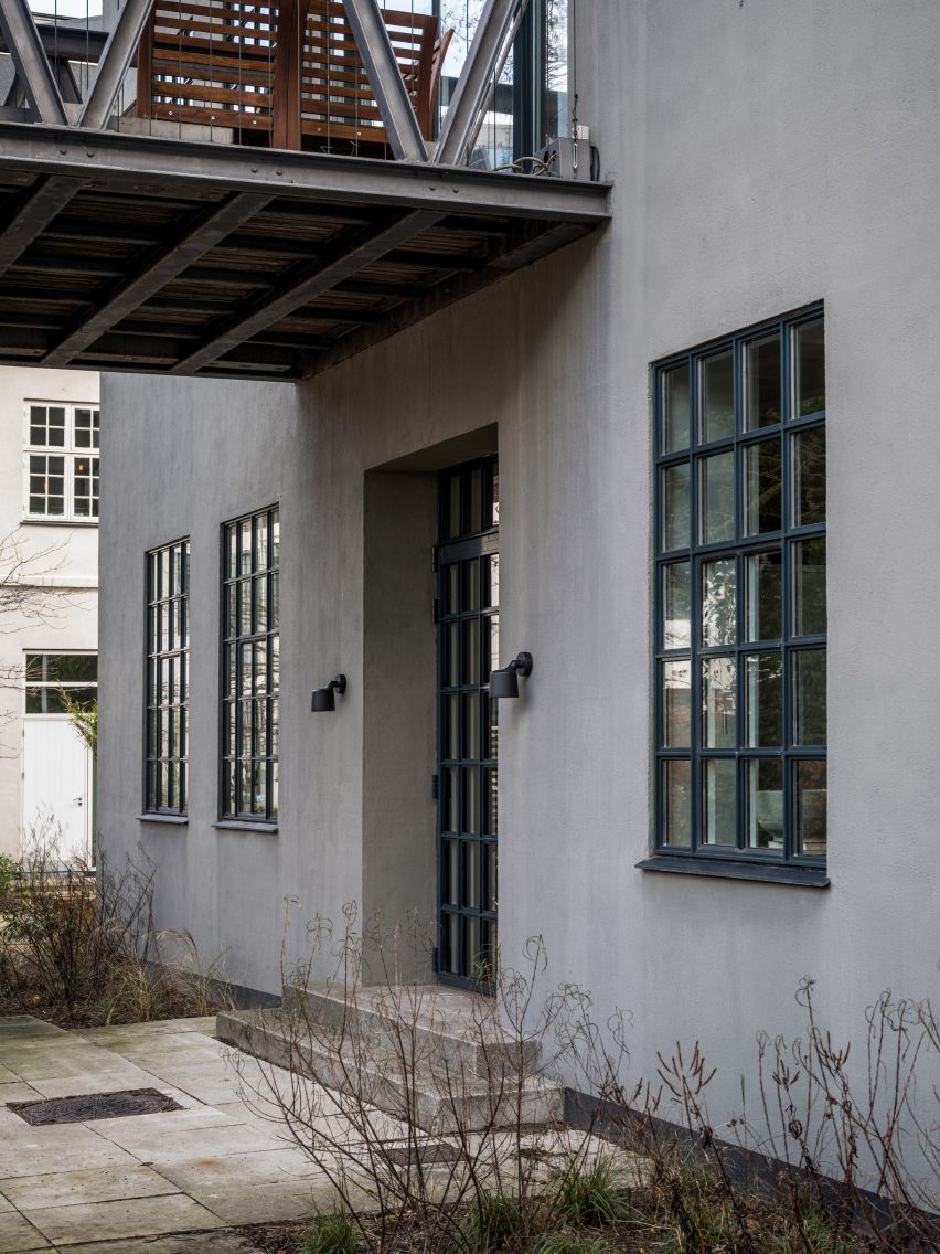 Exterior of Vipp Pencil Case hotel in Copenhagen