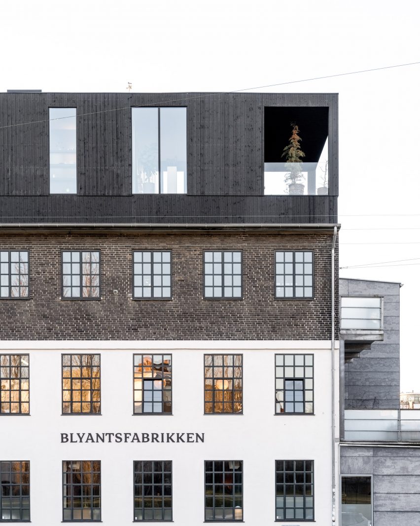Exterior of Vipp Pencil Case hotel in Copenhagen