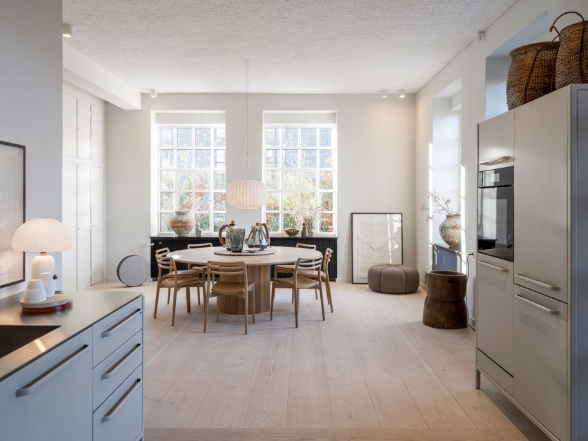 Kitchen interior of Vipp Pencil Case hotel in Copenhagen