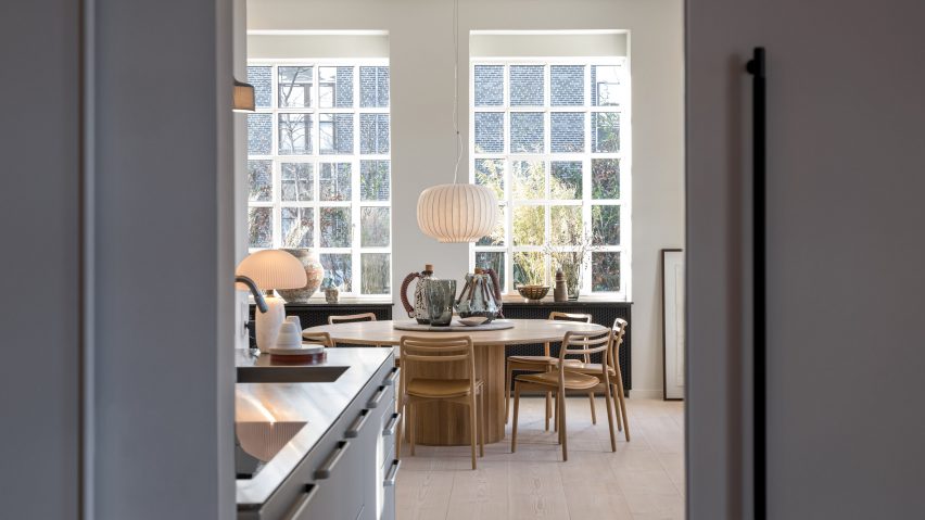 Kitchen interior of Vipp Pencil Case hotel in Copenhagen