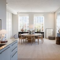 Kitchen interior of Vipp Pencil Case hotel in Copenhagen