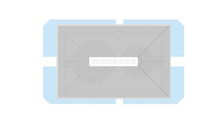 Roof plan of Grand World Phu Quoc by Vo Trong Nghia Architects