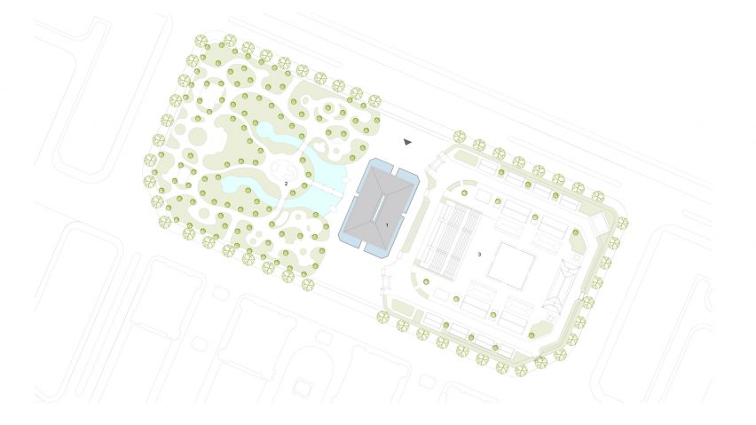 Site plan of Grand World Phu Quoc by Vo Trong Nghia Architects