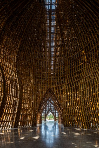 Interior image of the welcome building at Grand World Phu Quoc