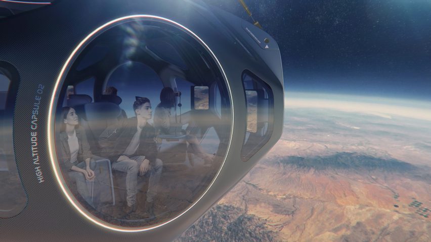 Render of World View space capsule