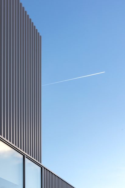 Corrugated steel cladding