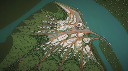 An overhead shot of Liberland