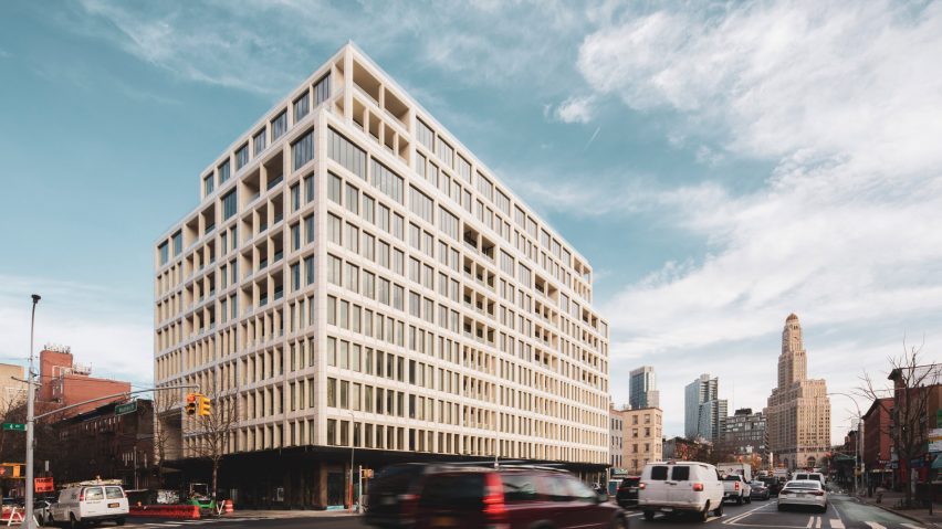 INC Architecture & Design wraps Brooklyn apartments in off-white terracotta