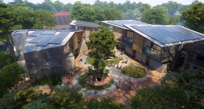 NBBJ Westmark school exterior render