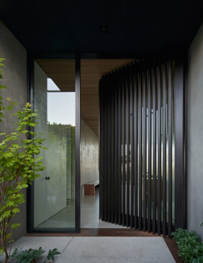 cedar clad door
