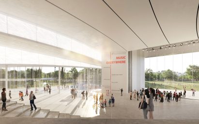 Interior of concert hall