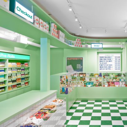 The bright interior of Superette Toronto store