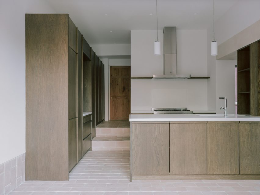 Kitchen interior of Aperture House by Studio McW