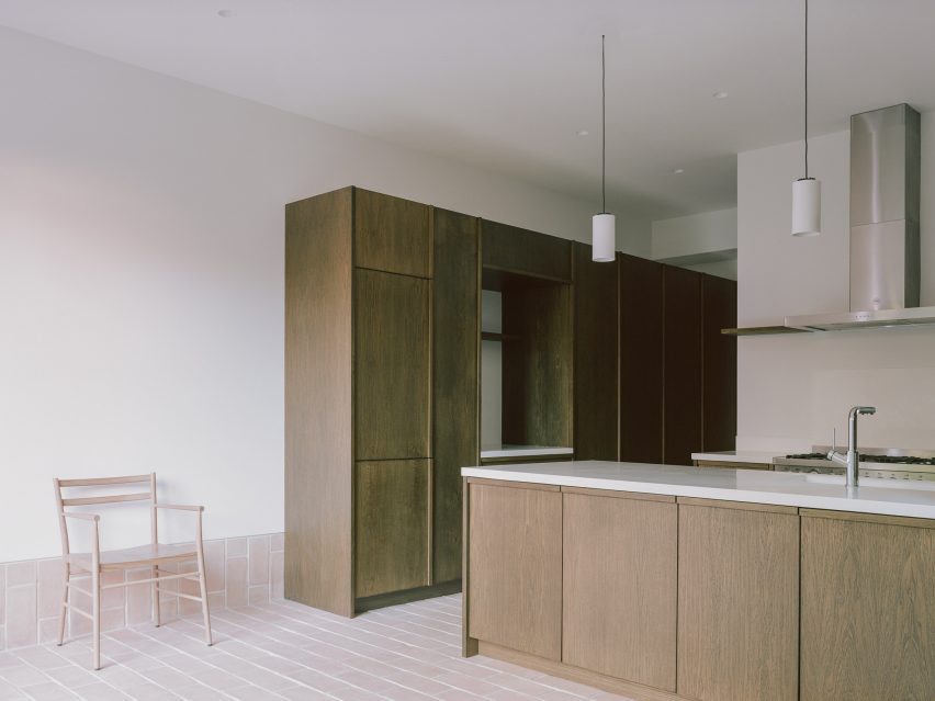 Kitchen interior of Aperture House by Studio McW