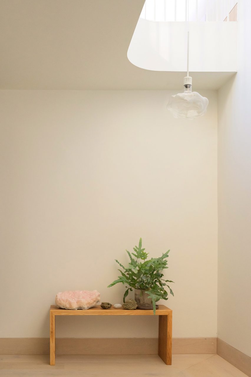 Interior of converted artist studio in London