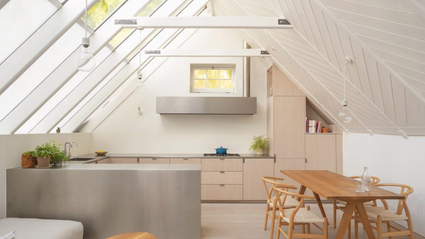 Skylit kitchen
