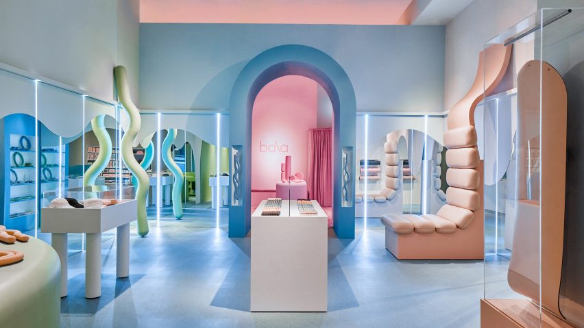 Wide view of Bala store interior