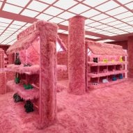 Interior image of the Le Cagole pop-up at Balenciaga