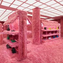 Interior image of the Le Cagole pop-up at Balenciaga