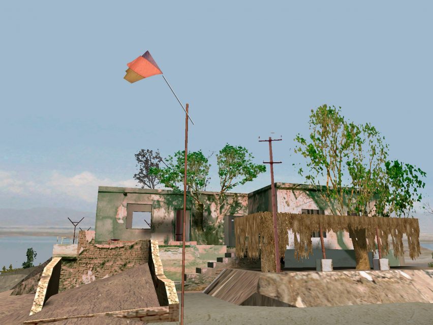 Digital model of the house of Osama bin Laden