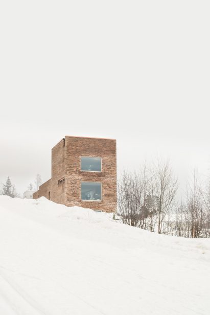 House with red-brick cladding