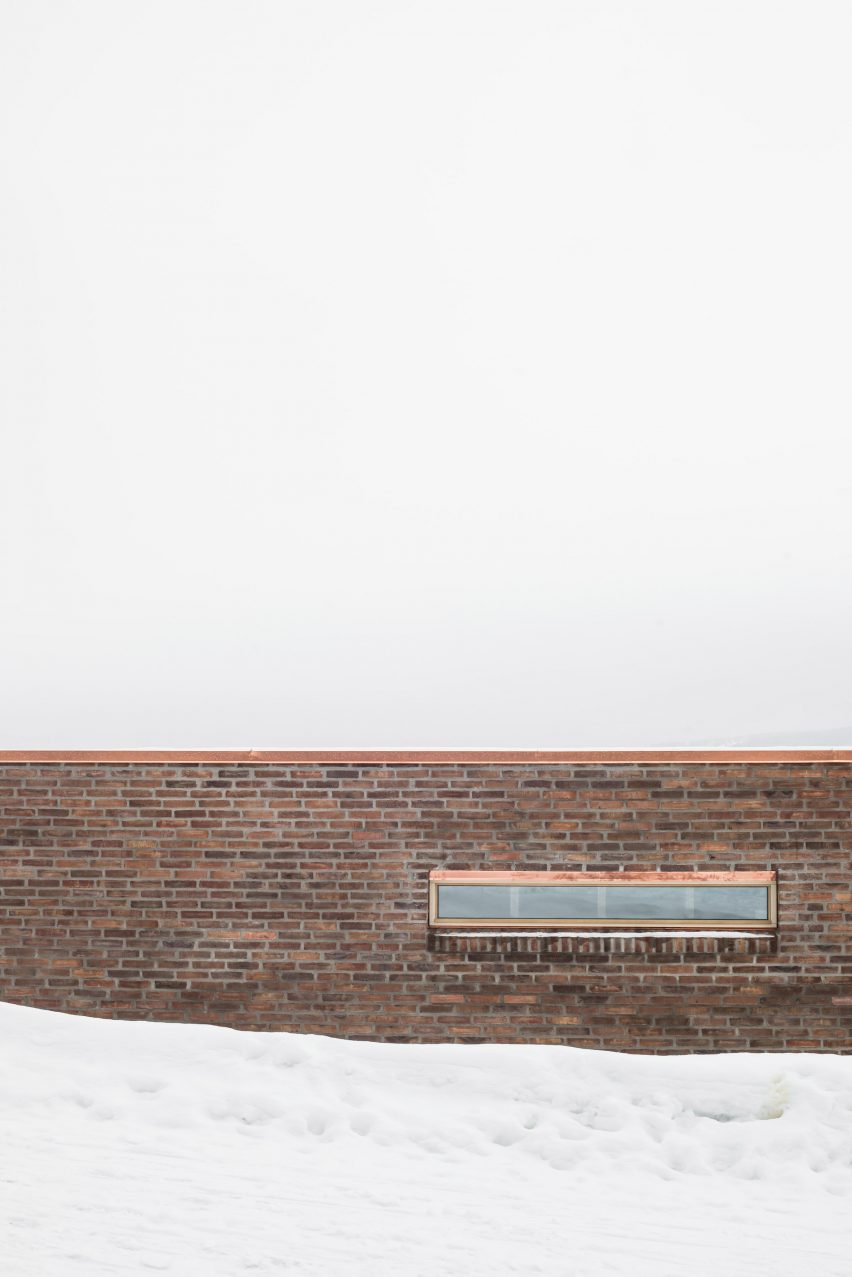 Exterior of Brickhouse with Tower by Sanden+Hodnekvam Arkitekter