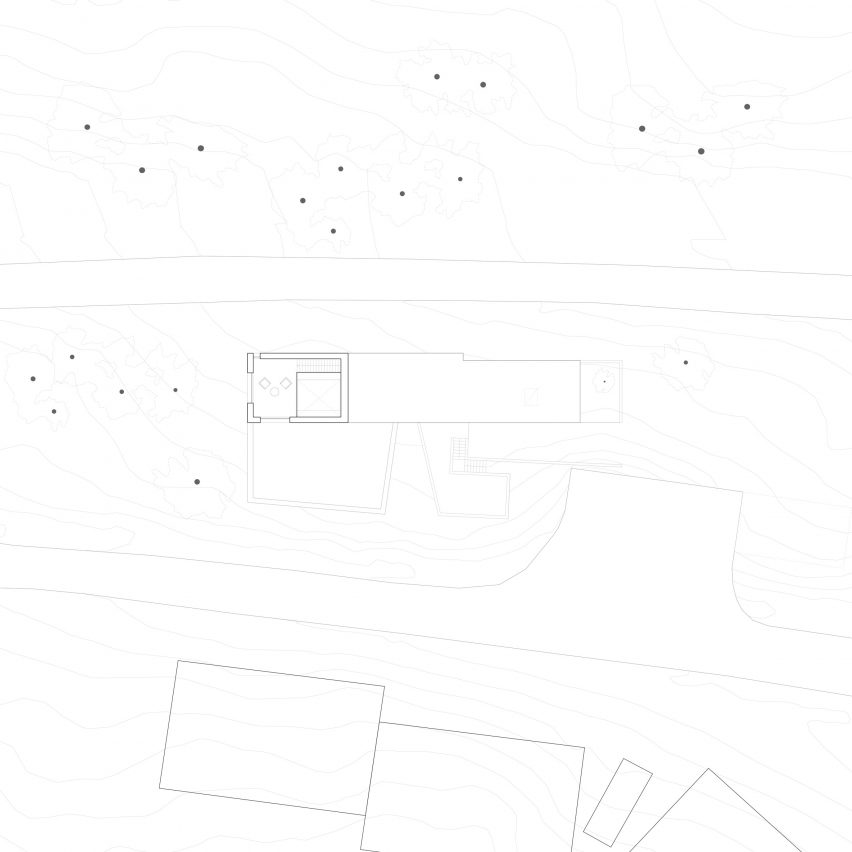 First floor plan of Brickhouse with Tower by Sanden+Hodnekvam Arkitekter