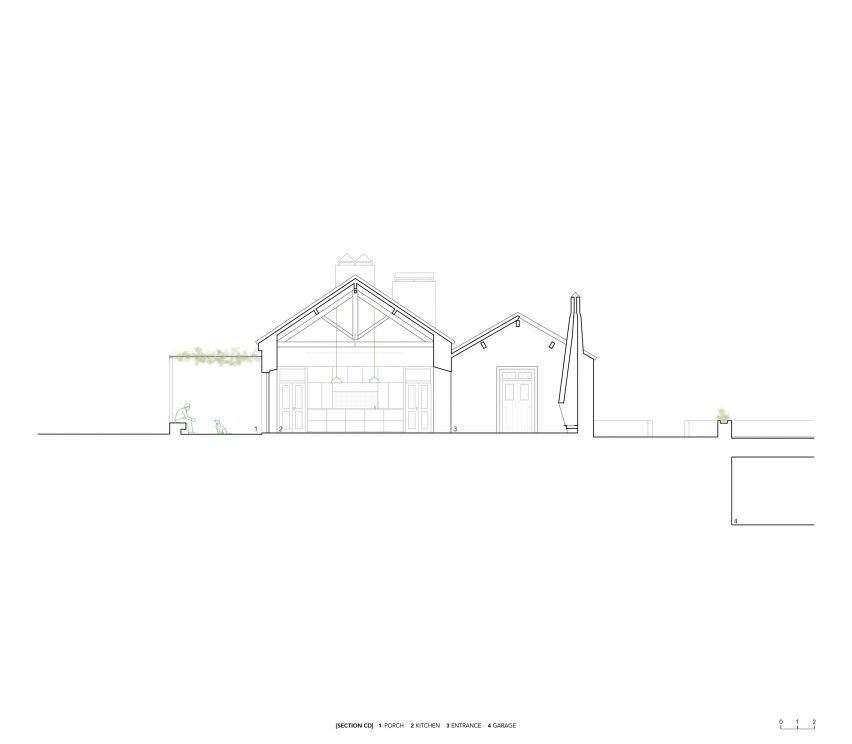 Section of Casa Mãe by Atelier Data