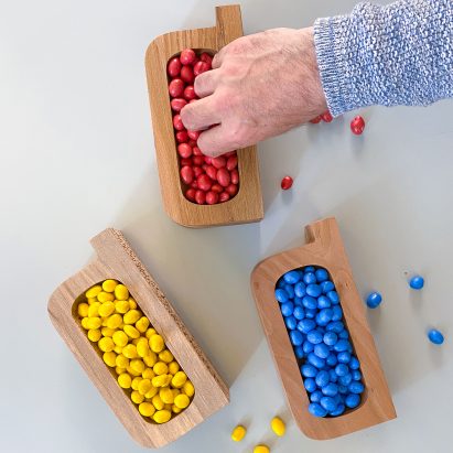 Dezeen Awards trophies being used by Silo