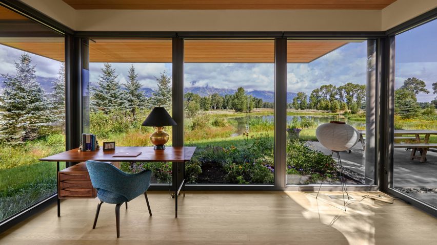 Interior of home in Wyoming by CLB Architects