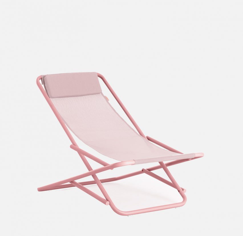 A photograph of the pink Trip furniture