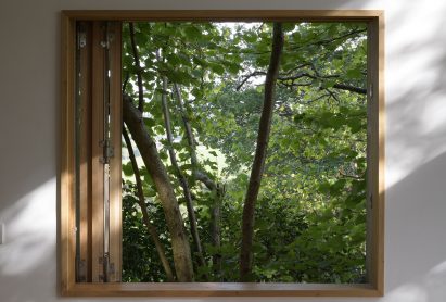 Wooden window frame