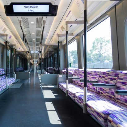 Elizabeth Line seating fabric