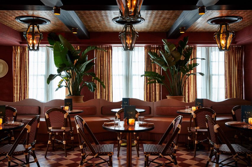 A restuarant inside Esme Hotel