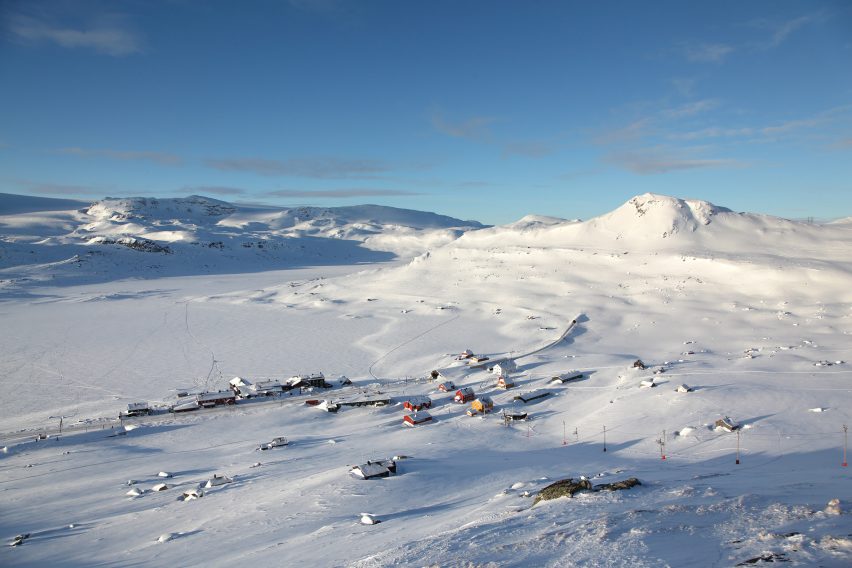 Landscape surrounding Norway's Finse 1222 hotel