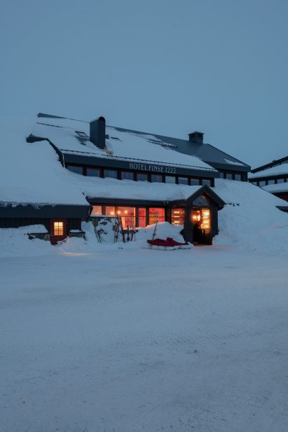Exterior of Norway's Hotel Finse 1222