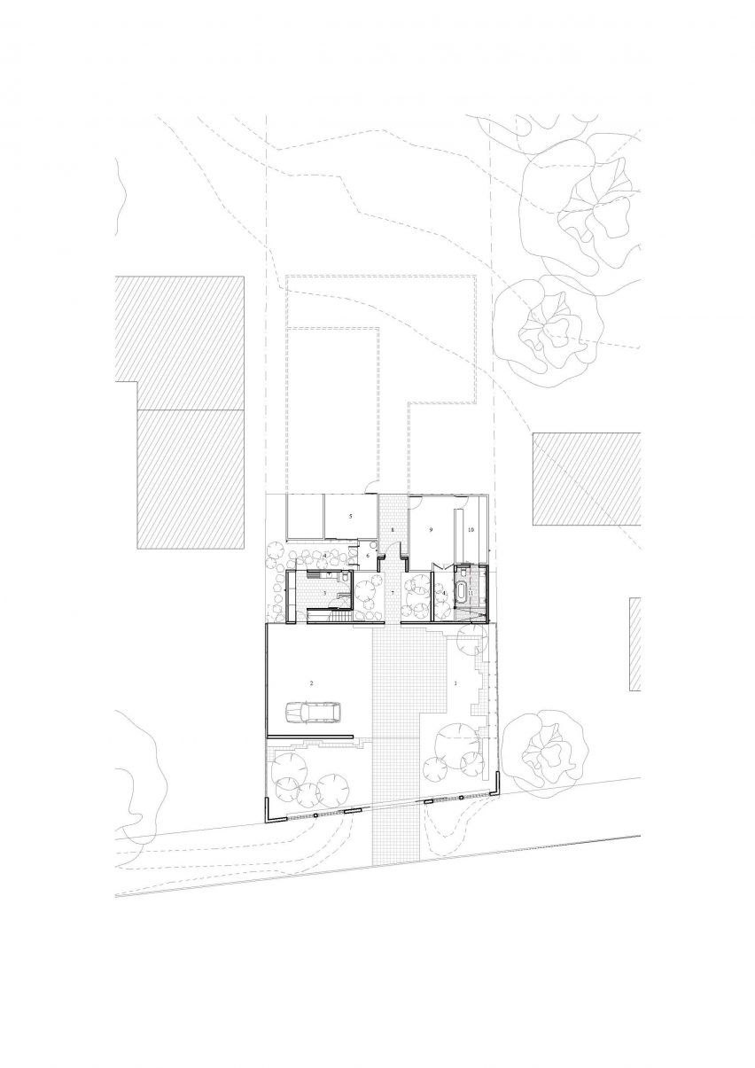Ground floor plan of River House by Christopher Furminger