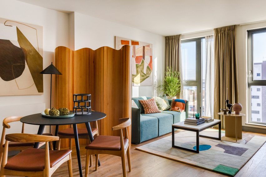 Guest suites inside The Gessner apartments by Way of Life and Fettle