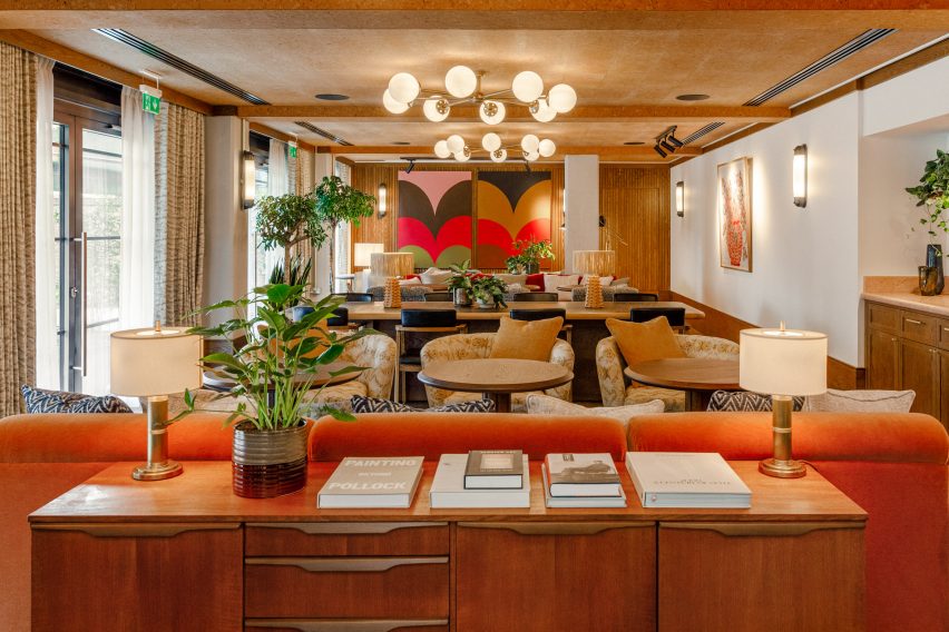 Lounge inside The Gessner apartments by Way of Life and Fettle