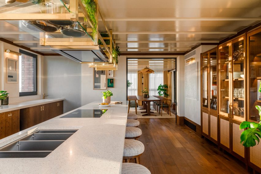 Kitchen inside The Gessner apartments by Way of Life and Fettle