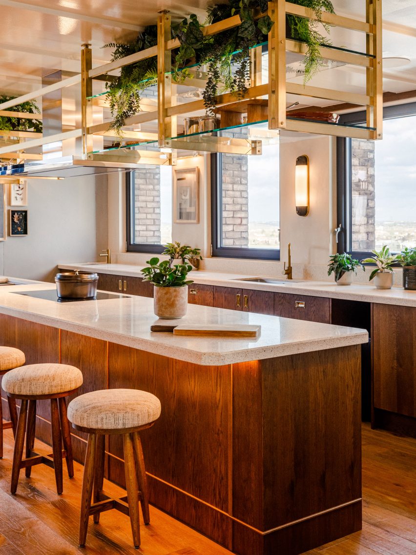 Kitchen inside The Gessner apartments by Way of Life and Fettle