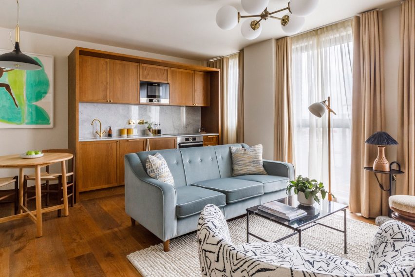 Guest suites inside The Gessner apartments by Way of Life and Fettle