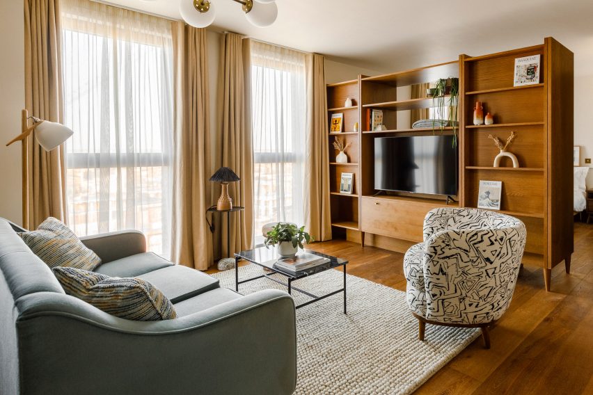 Guest suites inside The Gessner apartments by Way of Life and Fettle