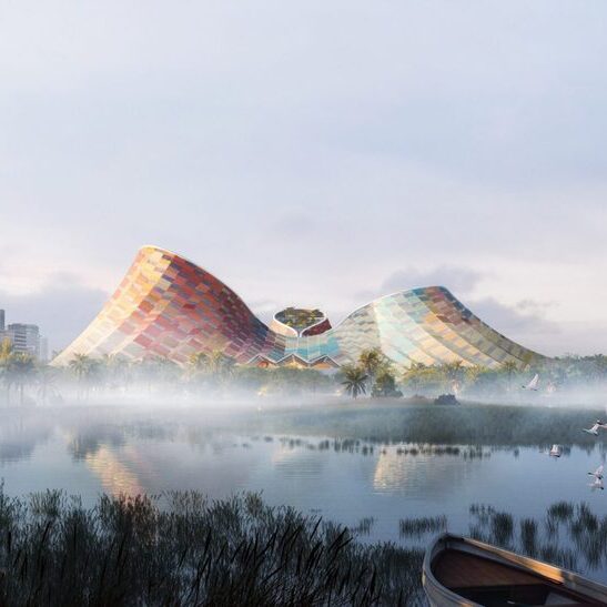 Dezeen Debate newsletter features Thomas Heatherwick’s “volcanic” performing arts centre in China