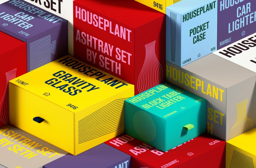 Houseplant drawer system packaging stacked in a tower